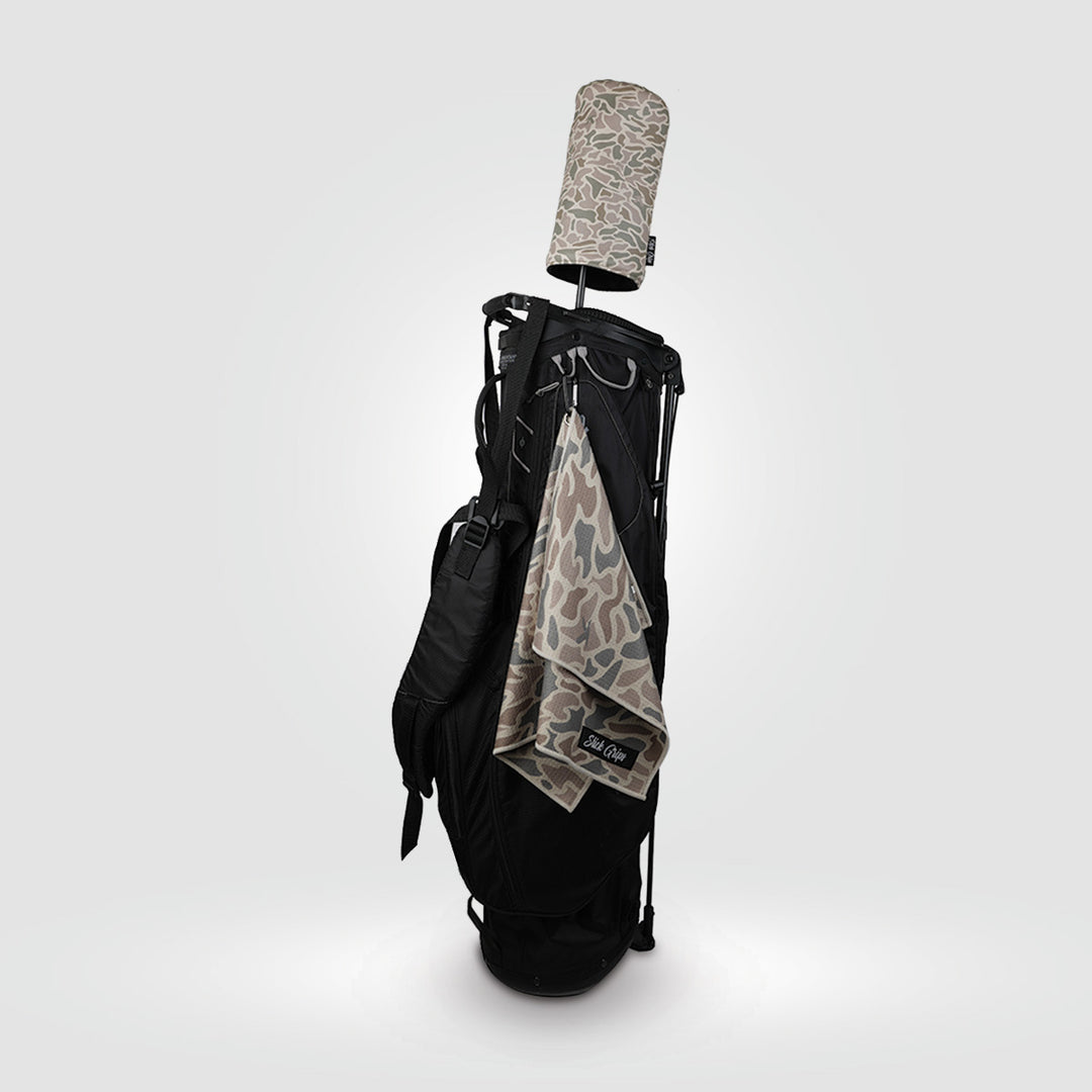 Camo Golf Towel and Head Cover Bundle