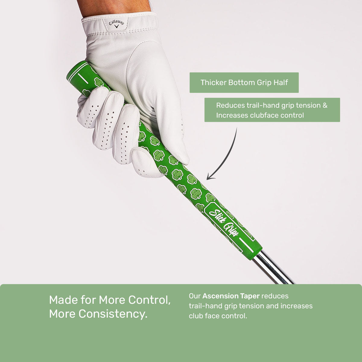 Shamrock Golf Grips – Dark Green Standard Size