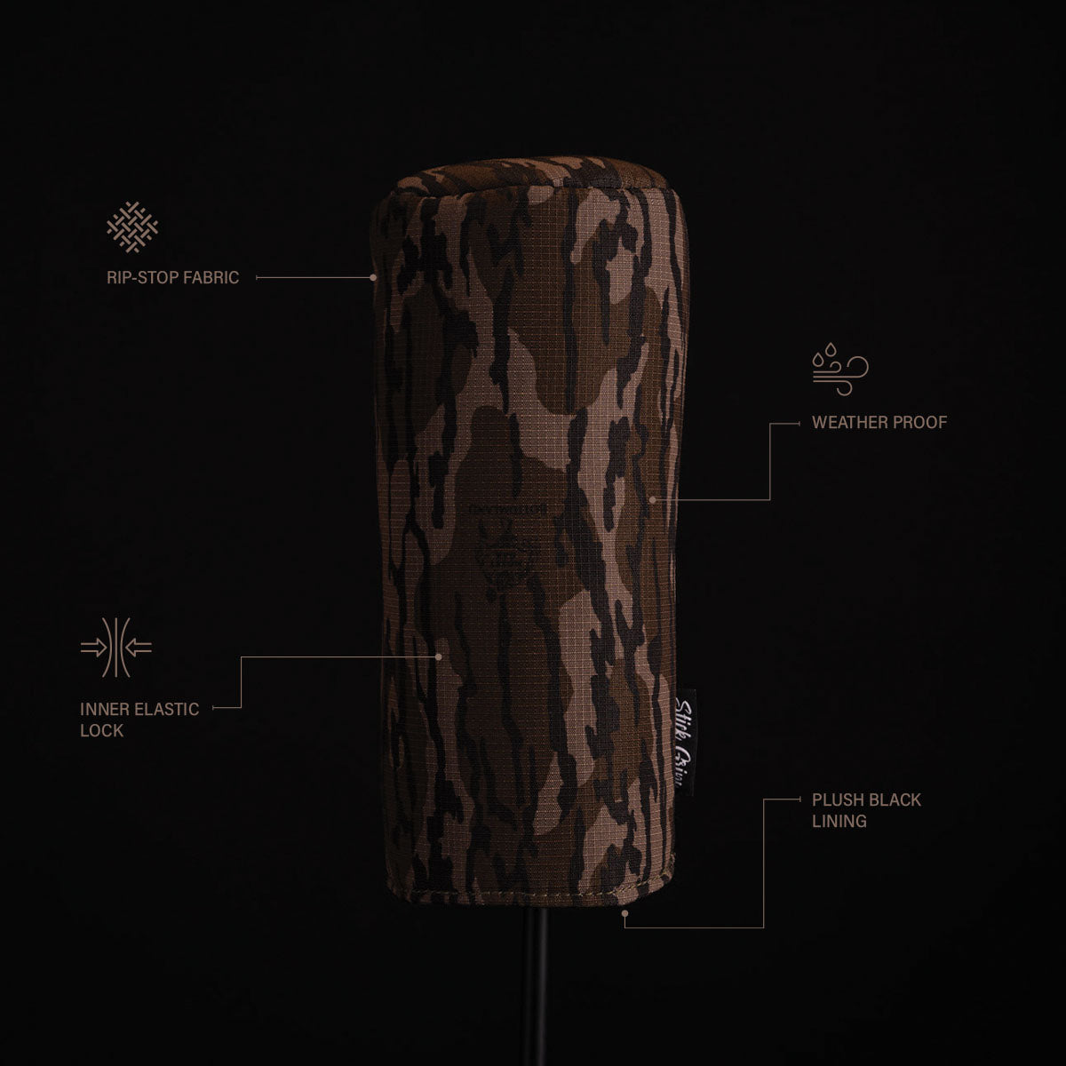 Stick Grips Bottomland Camo Driver Head Cover