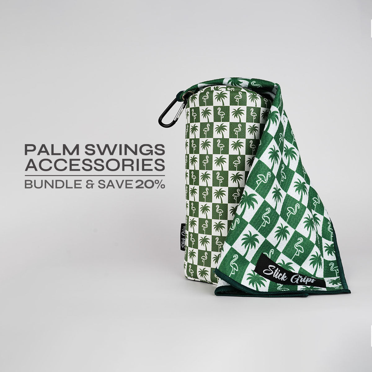 Palm Swings Golf Towel and Head Cover Bundle – Stick Grips