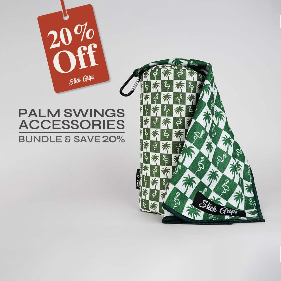 Palm Swings Golf Towel and Head Cover Bundle
